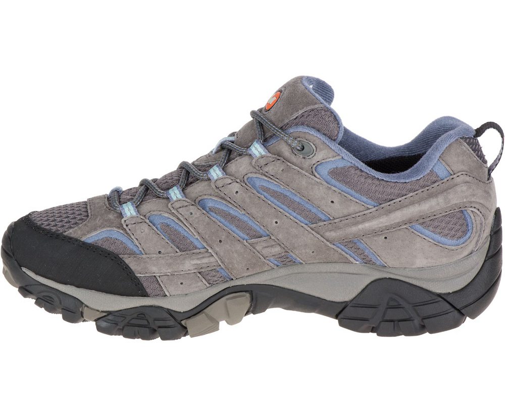 Buty Trekkingowe Merrell Damskie Szare - Moab 2 Waterproof - 410273-NRM